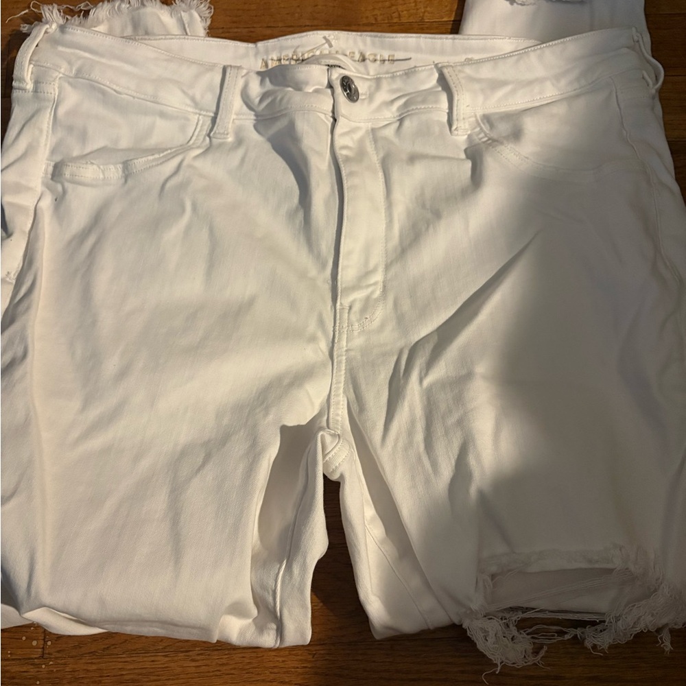American Eagle Outfitters White Jean Shorts
